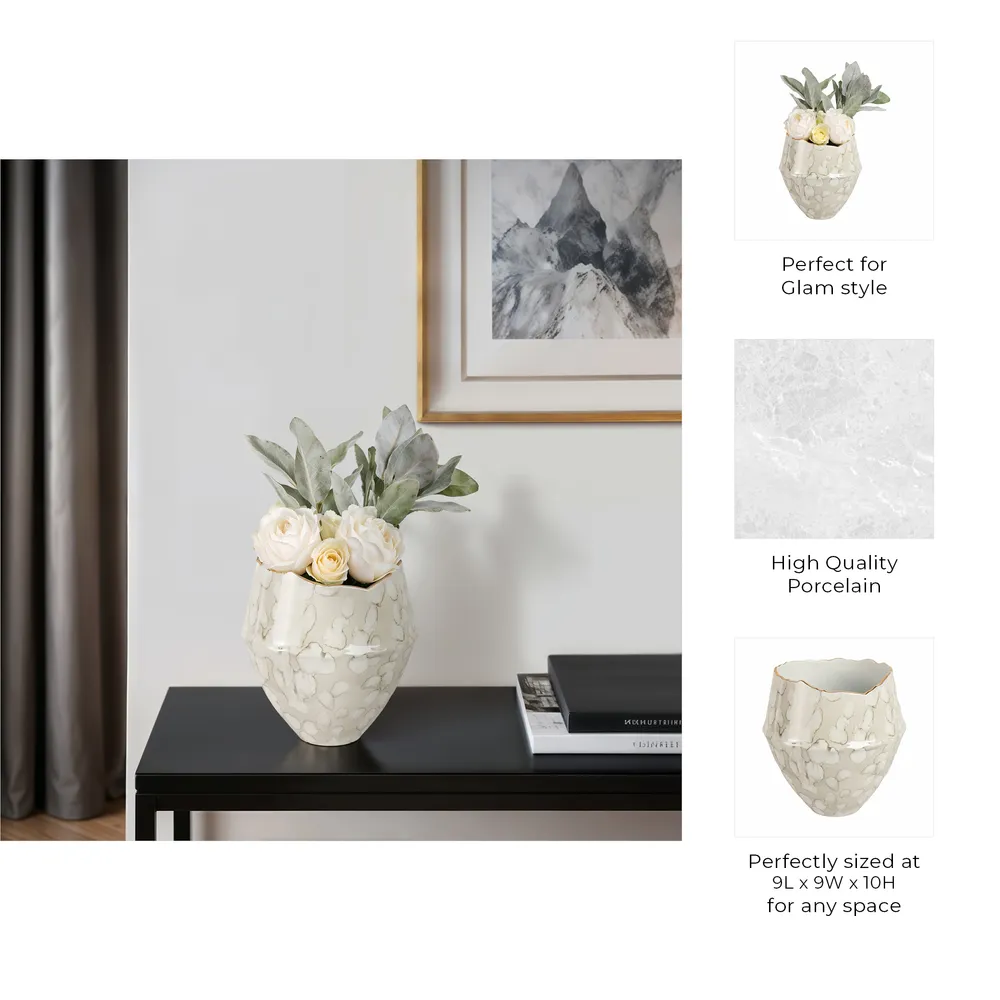 HANSONMILL IVORY VASE 10 (IN)
