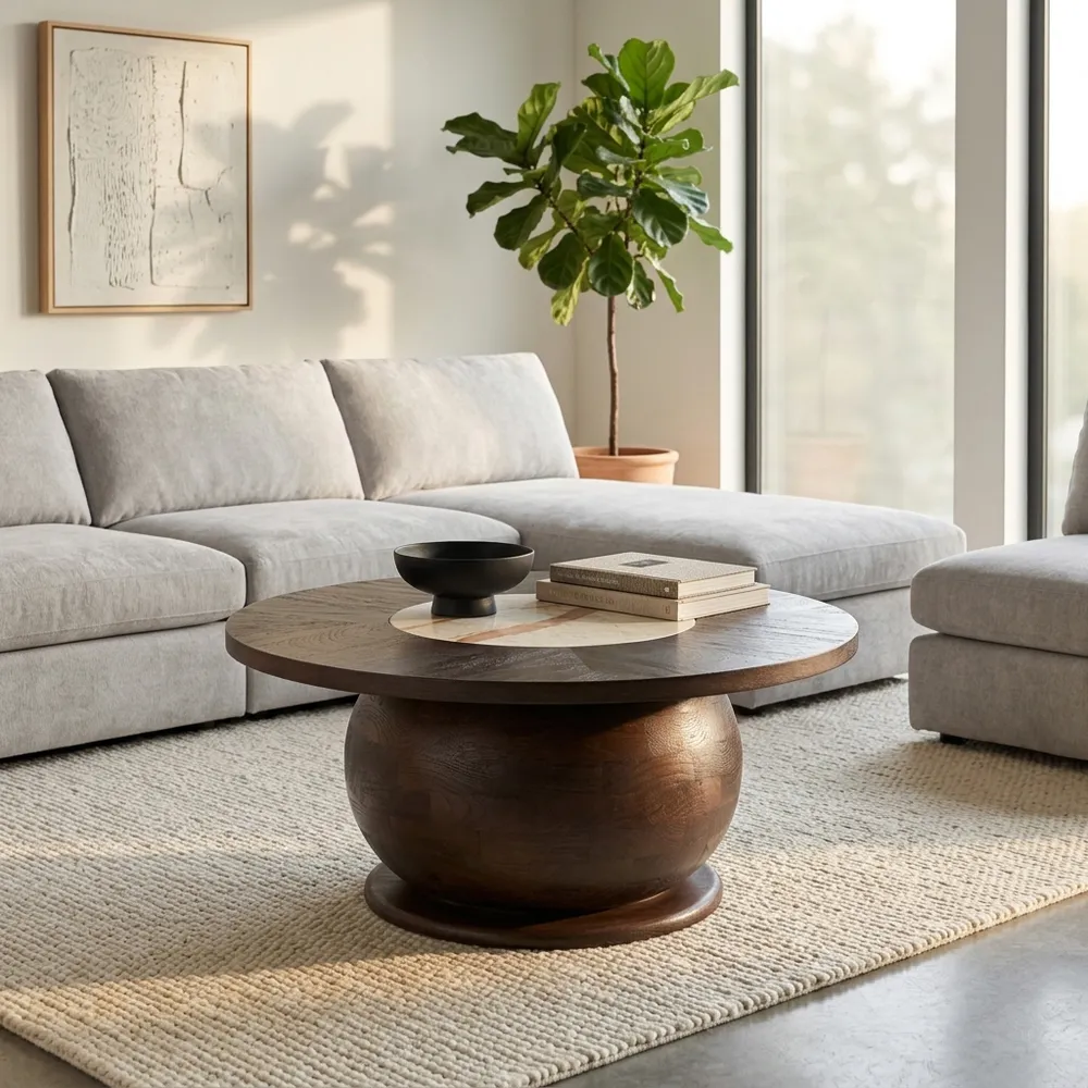 ELDERPARK BROWN COFFEE TABLE 15 (IN)