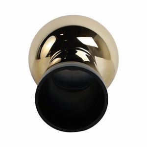TRENTONMORE BLACK GLASS VASE 12 (IN) 6