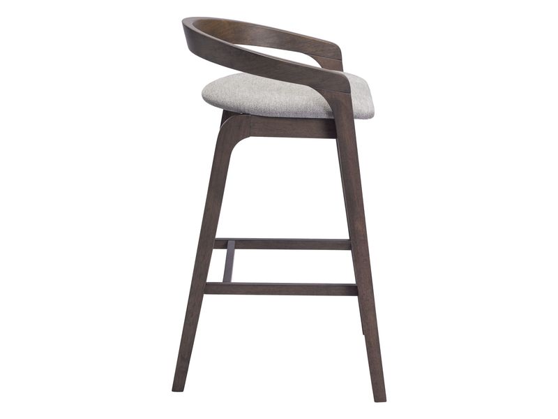 Troy Barstool Dove Gray & Espresso 3