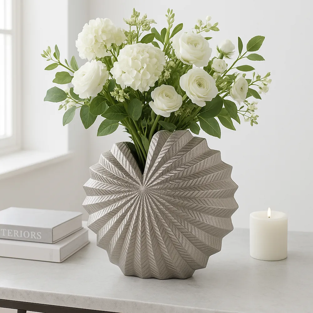 DERMOTOAK SILVER VASE 14 (IN)