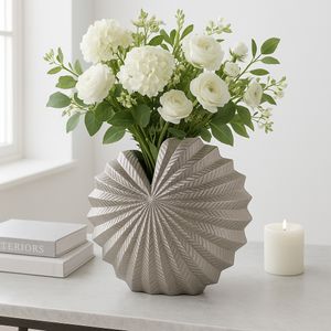 DERMOTOAK SILVER VASE 14 (IN) 10