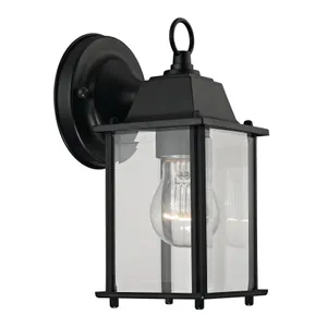 Cotswold 9'' High 1-Light Outdoor Sconce - Matte Black 1