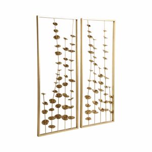 LANDONMOOR SET OF 2 GOLD METAL WALL 32 (IN) 3