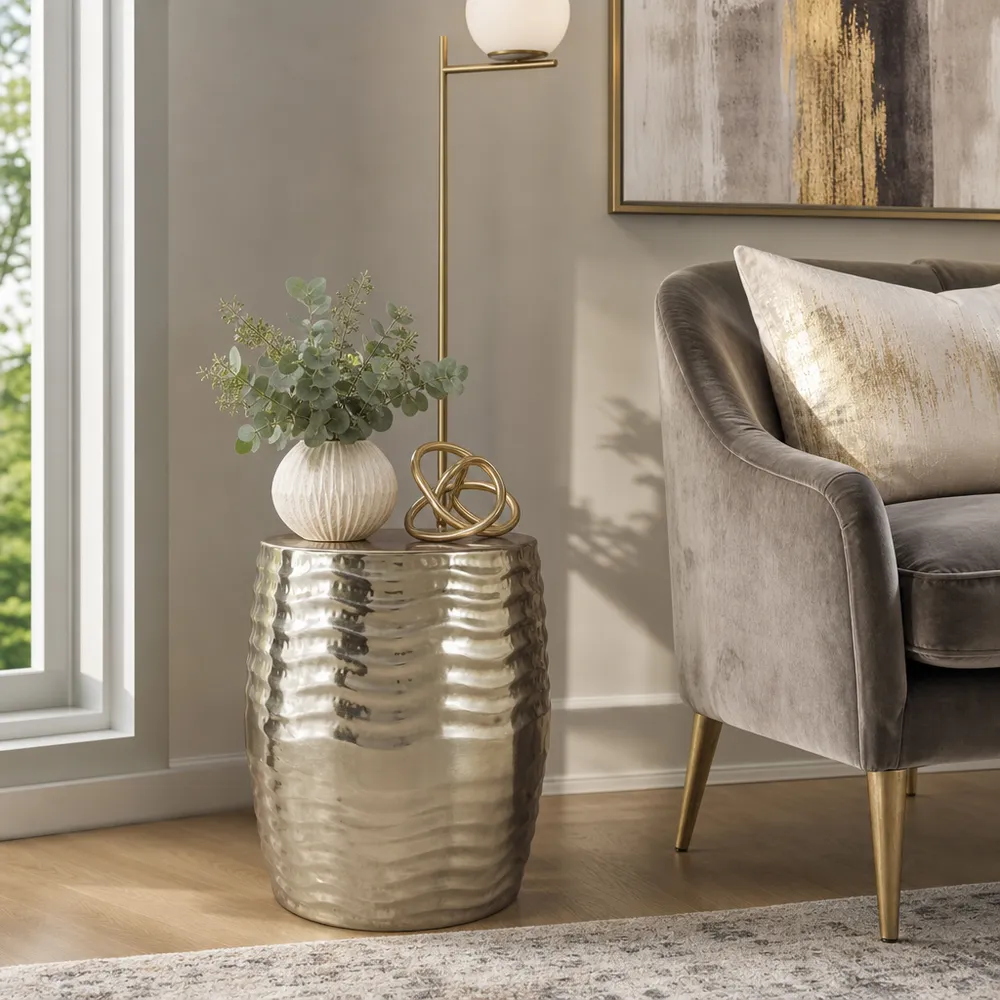 GLENNVIEW GOLD TABLE 19 (IN)