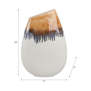 GUNNARMILL WHITE VASE 24 (IN) 10