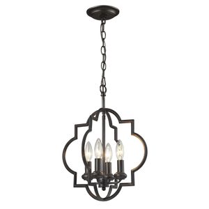 Chandette 14'' Wide 4-Light Chandelier - Oil Rubbed Bronze 1