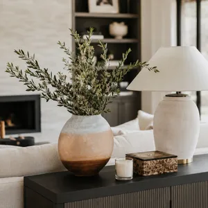 CLAYWORTH WHITE VASE 14 (IN) 12