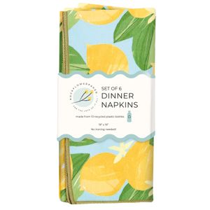 Lemon Blossoms Eco Dinner Napkins (Set of 6) 5