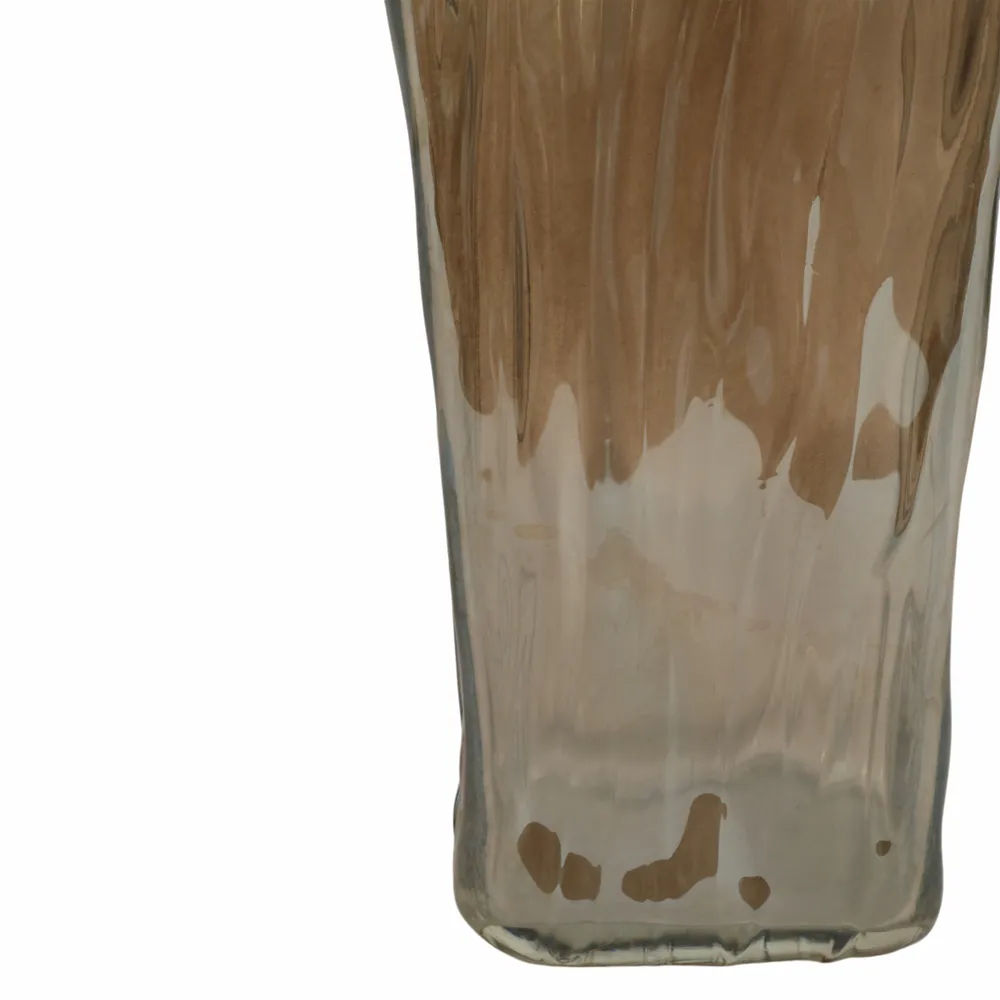 CLAYMORE GRAY GLASS VASE 15 (IN)