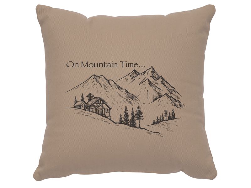 Image Pillow - Mountain Time - Cotton Alabaster 1