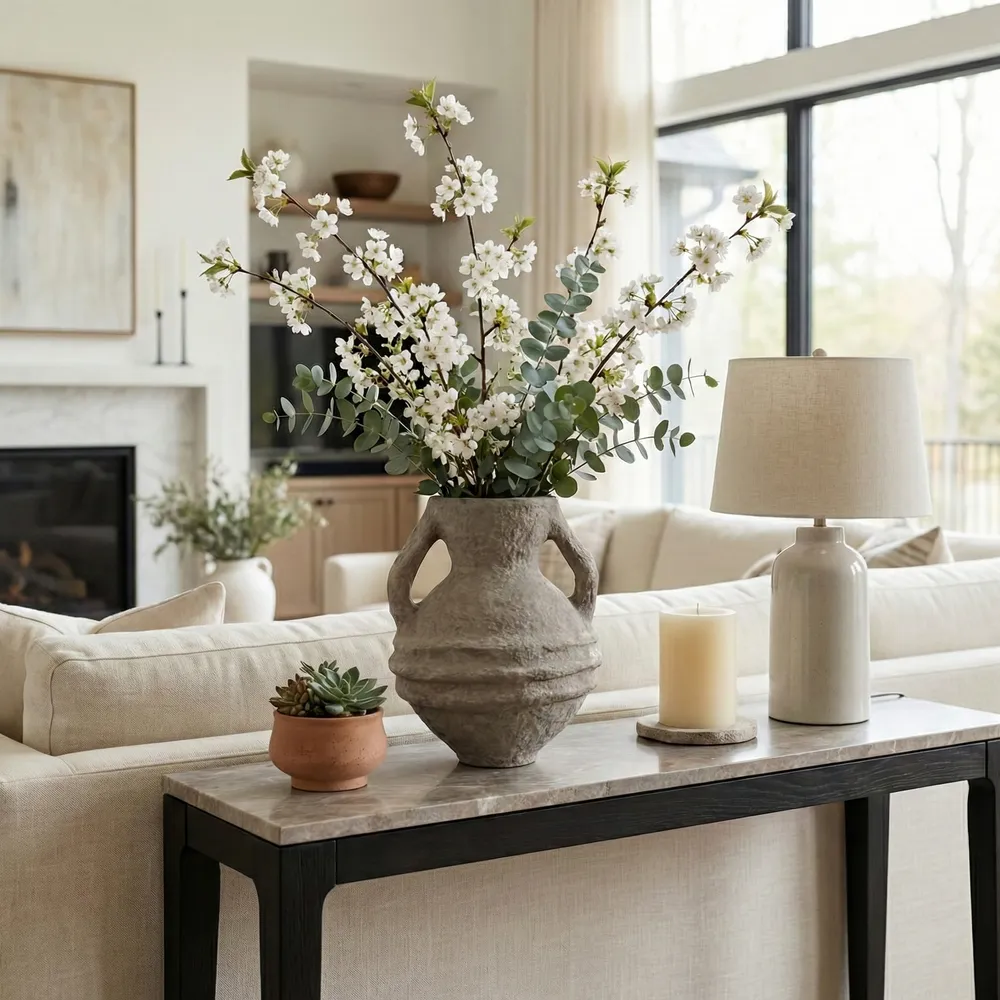 FERRIS TAN VASE 15 (IN)