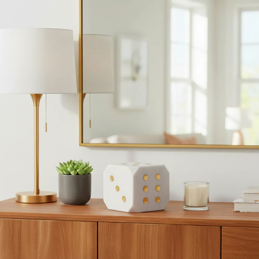 CALHOLM WHITE DECOR 4 (IN)