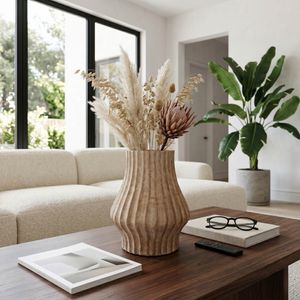 FALTONLAKE BROWN VASE 13 (IN) 2