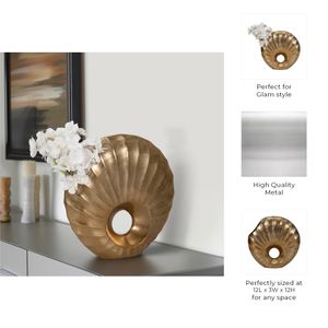 HACKETTWAY GOLD VASE 12 (IN) 11