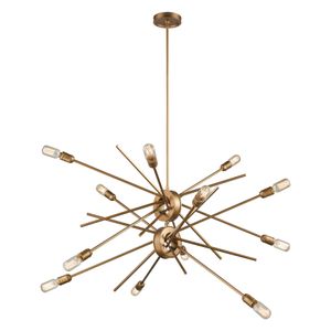 Xenia 42'' Wide 12-Light Chandelier - Matte Gold 1