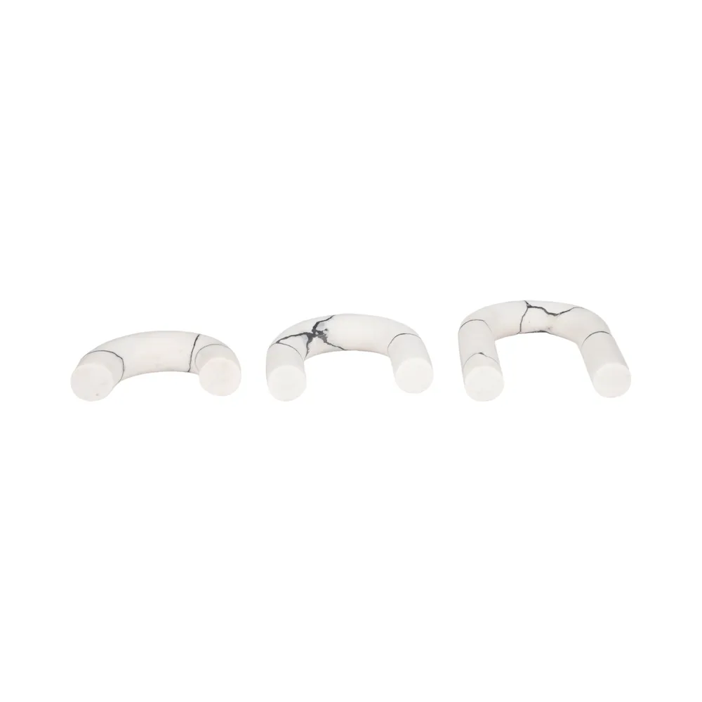 SYLVANOAK SET OF 3 WHITE DECOR 10 (IN)