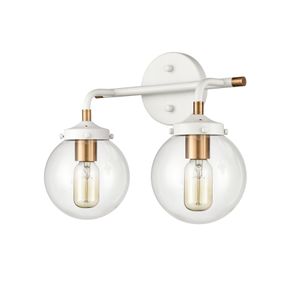 Boudreaux 15'' Wide 2-Light Vanity Light - Matte White 3