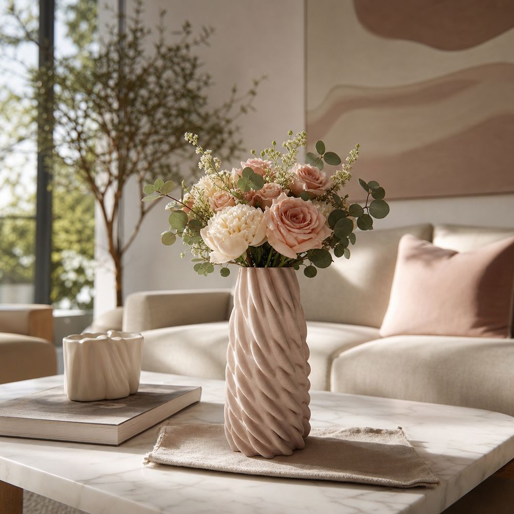 WOODSONVIEW PINK VASE 9 (IN)