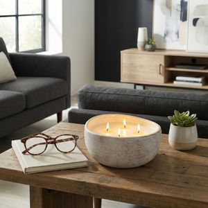 BLAINESTONE MAGNOLIA & LILY CANDLE 5 (IN) 12