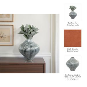 HANNAHROSE GRAY VASE 14 (IN) 11
