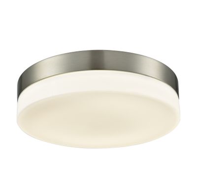 Holmby 11″ Wide 1-Light Flush Mount - Satin Nickel