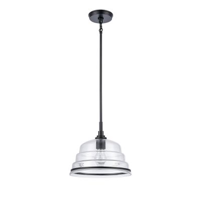 Boyer 11″ Wide 1-Light Mini Pendant - Matte Black
