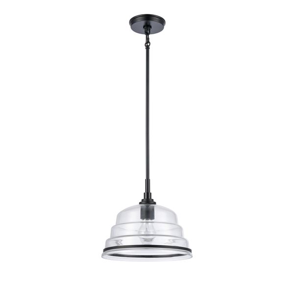 Boyer 11'' Wide 1-Light Mini Pendant - Matte Black