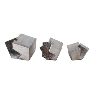 HUTTONWAY SET OF 3 SILVER ORBS 7 (IN) 5