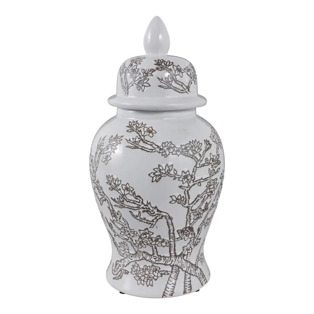 BARTONRUN WHITE CHINOISERIE 15 (IN)