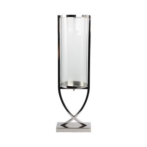 OLIVERHAVEN SILVER CANDLE HOLDER 27 (IN) 1