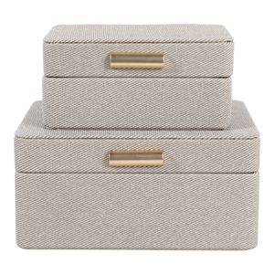 EVERTONPORT SET OF 2 GREEN BOXES 4 (IN) 2