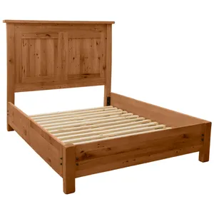 Heritage Oak Haven Cal King Bed with Bedrail System 2