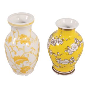 KEATONHOLM SET OF 2 YELLOW CHINOISERIE 7 (IN) 7