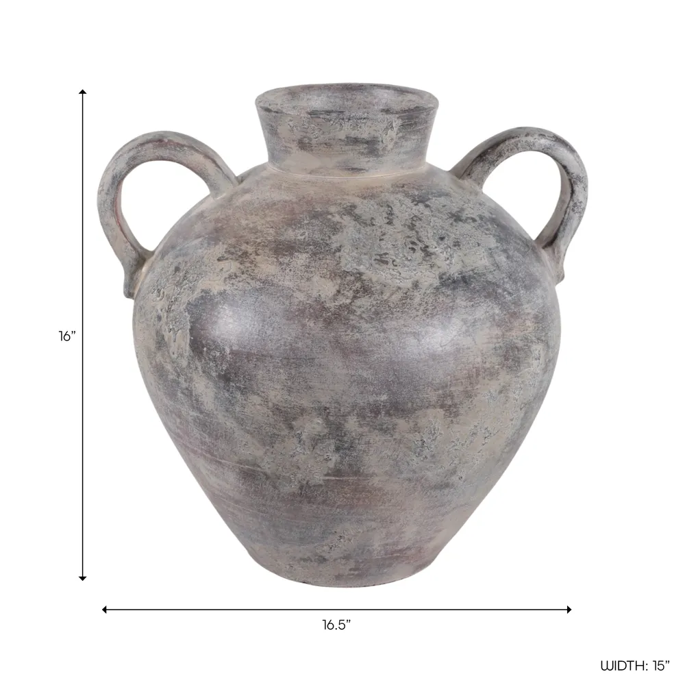 BURTONHOLM GRAY VASE 16 (IN)