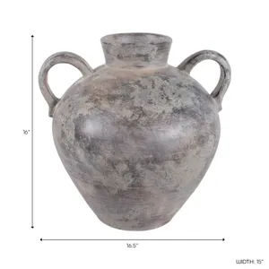 BURTONHOLM GRAY VASE 16 (IN) 10