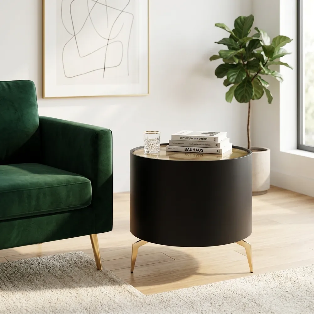CHESTERBURN BLACK TABLE 21 (IN)