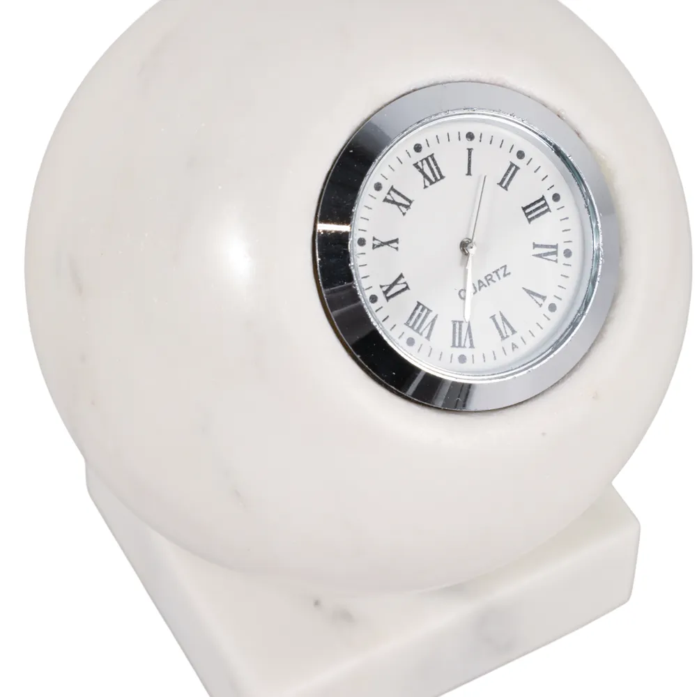 RUEWOOD WHITE CLOCK 6 (IN)