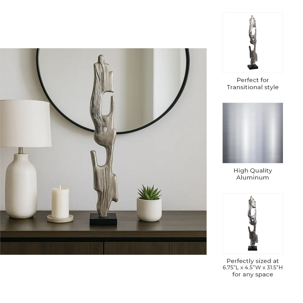 UPTONLAND SILVER DECOR 32 (IN)