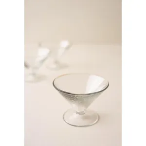 Hammered Glass Martini Glass 3