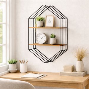 BYRONSIDE BROWN WALL SHELF 32 (IN) 10