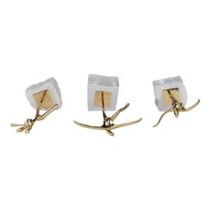 HOPEDALE SET OF 3 GOLD DECOR 13 (IN) 8