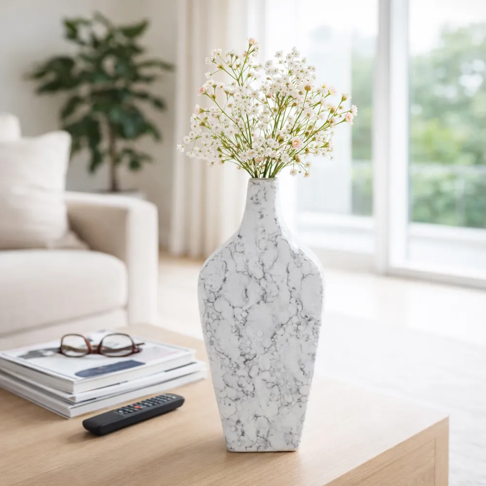 WOODSONWELL WHITE VASE 15 (IN)