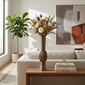 EATONCROSS BROWN VASE 26 (IN) 2