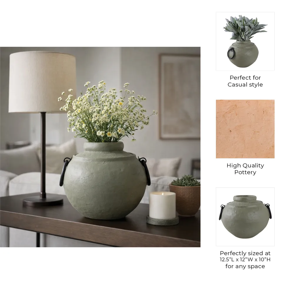 HAROLDWOOD GREEN VASE 10 (IN)