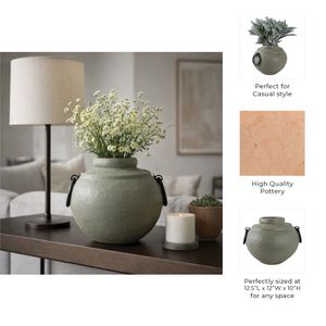 HAROLDWOOD GREEN VASE 10 (IN) 10