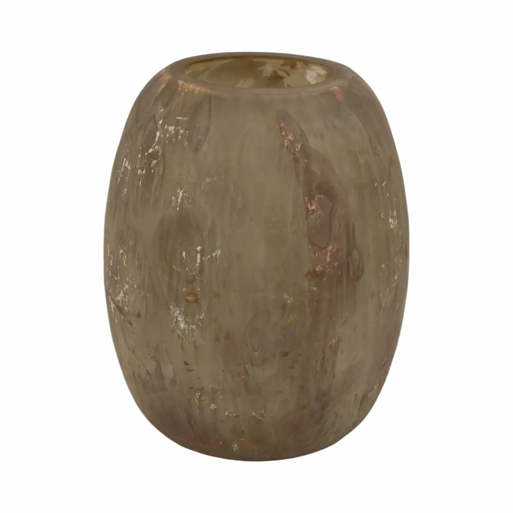 HENDONSIDE BROWN GLASS VASE 12 (IN)