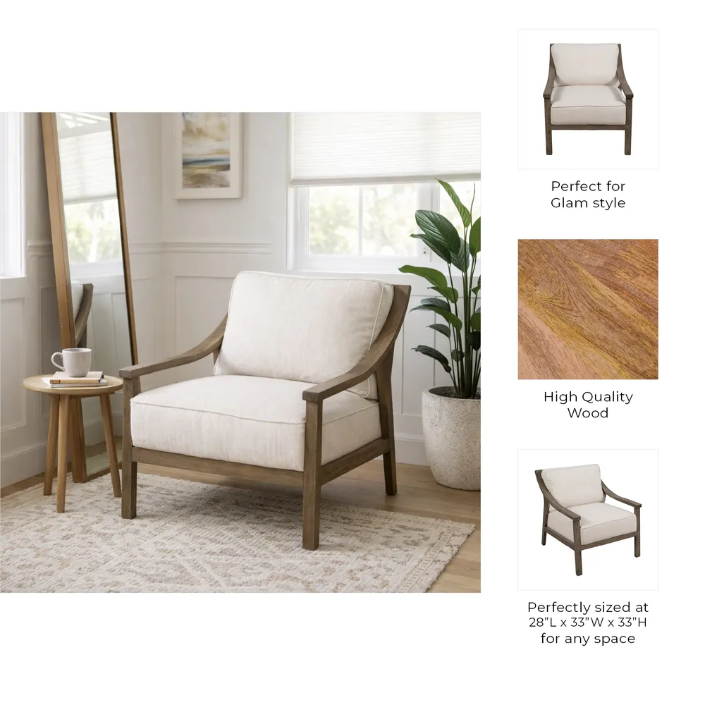 DOUGALRUN IVORY CHAIR 33 (IN)