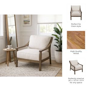 DOUGALRUN IVORY CHAIR 33 (IN) 10