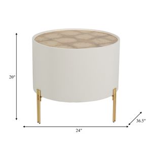 CHESTERBURN WHITE TABLE 20 (IN) 8